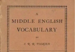 کتاب یک واژه نامه انگلیسی میانه از تالکین