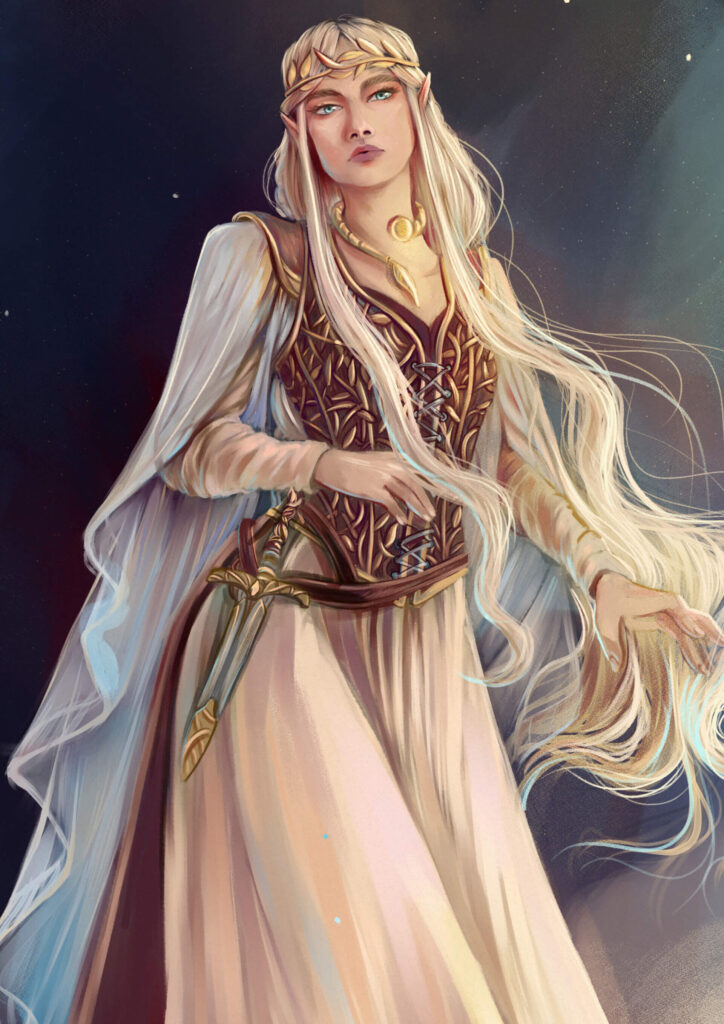 Young Galadriel by Anna Schilirò