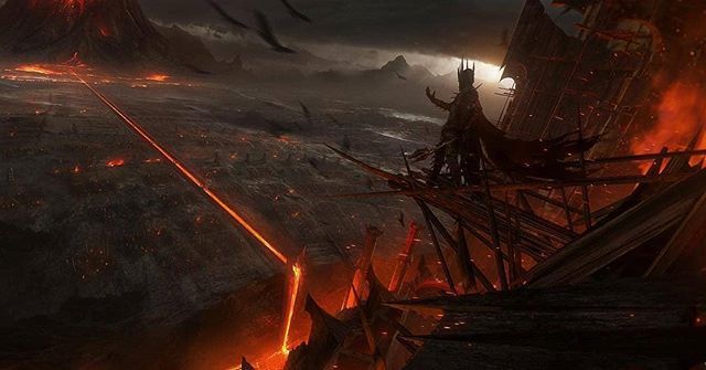 Sauron in Mordor by Jessica Rossier