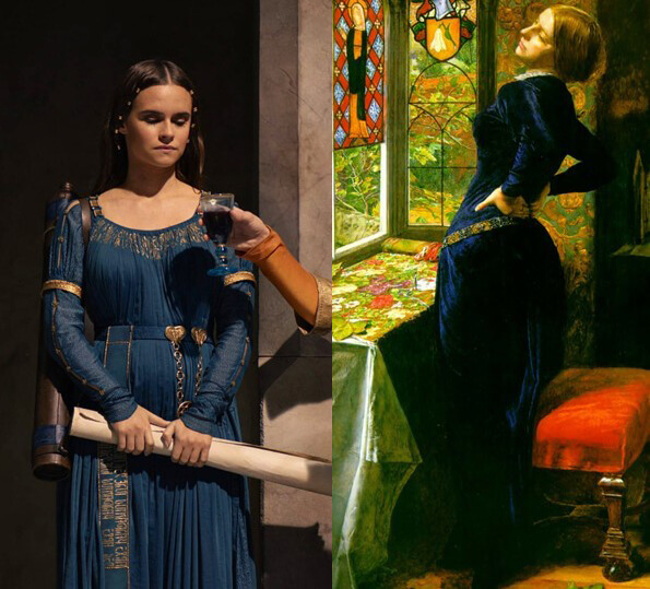 Eärien and Mariana by John Everett Millais
