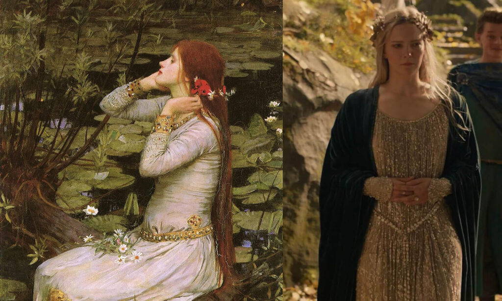 Galadriel and Ophelia by John William Waterhouse