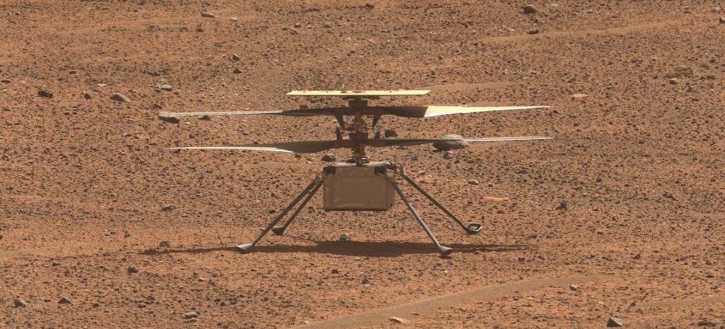 هلیکوپتر مریخ در «تپه‌های والینور» آرام گرفت