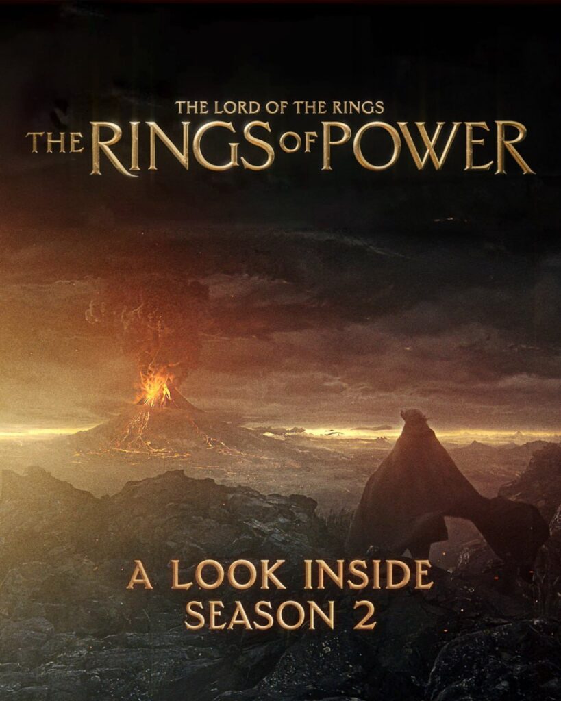 پوستر ویژه پشت صحنه فصل دوم سریال ارباب حلقه‌ها: حلقه‌های قدرت