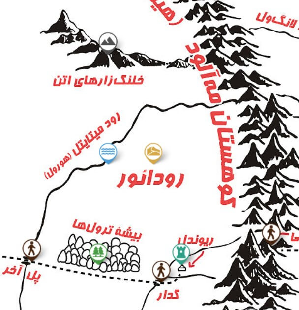 نقشه دوران سوم که اتن‌مورز و ریوندل را نشان می‌دهد