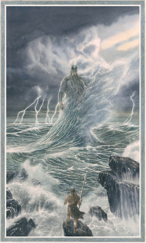 Ulmo Appears before Tuor by Alan Lee