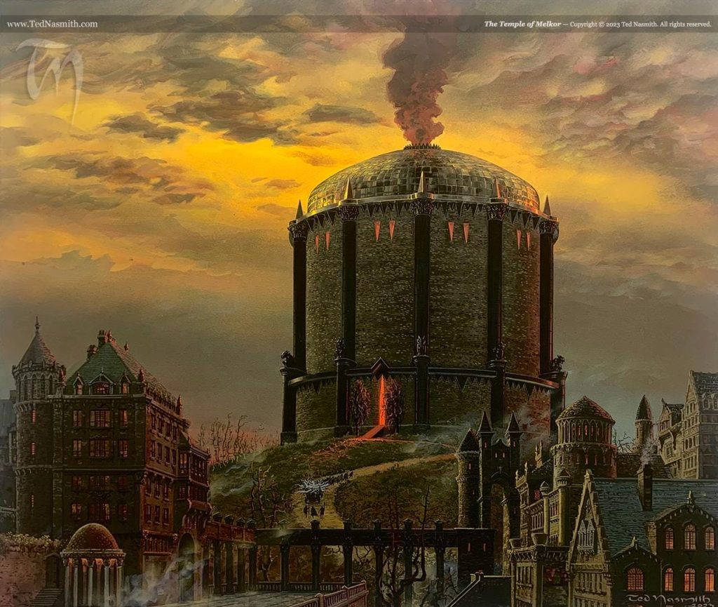 The Temple of Melkor by Ted Nasmith