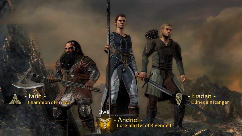 شخصیت‌های اصلی بازی The Lord of the Rings: War in the North